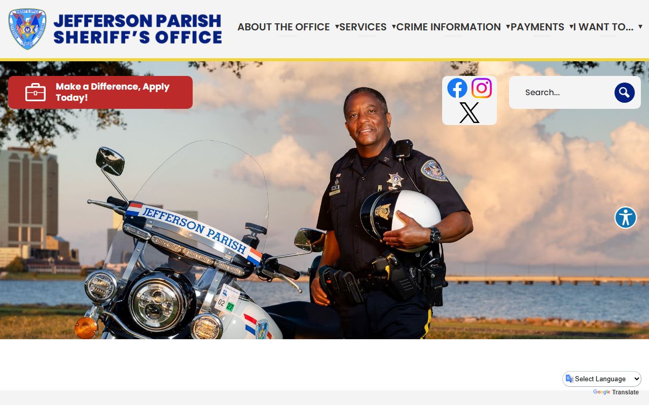 Jefferson Parish Sheriff's Office website for Marrero recent arrests